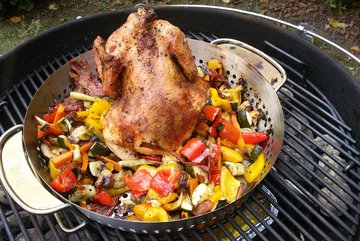 Recept - Kuře na grilu na zelenině