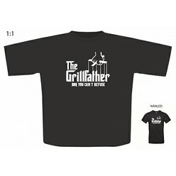 Tričko s motivem "The Grillfather" 2XL