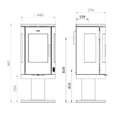 konvekční krbová kamna Morso 7840