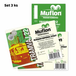 Muflon 22 Tramvaj 22 RIS-sběratelský set etiket 3k