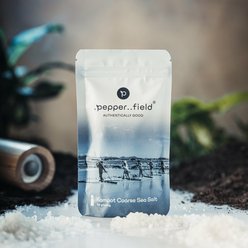 Pepper Field hrubozrnná mořská sůl do mlýnku 120g