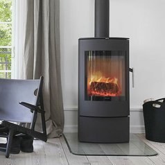 Skleněná deska pod kamna 100 x 100 cm