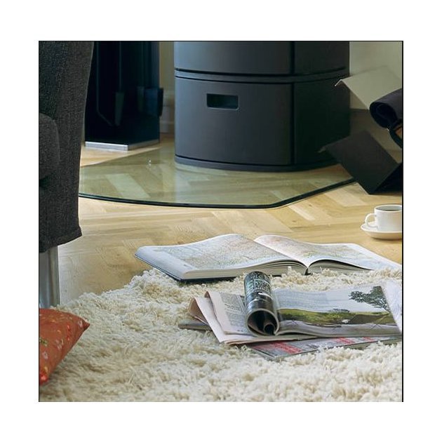 Skleněná deska pod kamna - obdélník (80 x 100 cm)