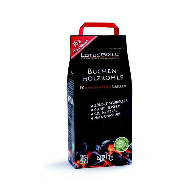 Dřevěné uhlí LotusGrill - 2,5 kg